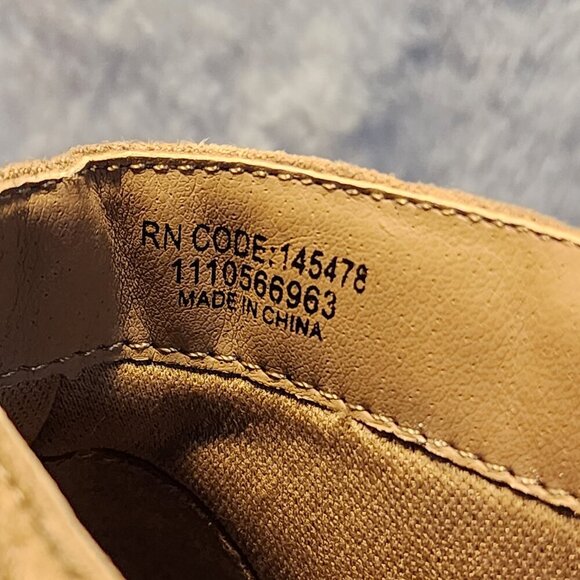 NWOB Atmosphere Suede Heeled Ankle Boots Western Atmosphere - Picture 6 of 7